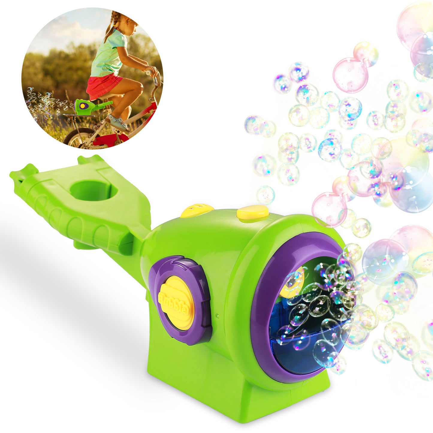 Electric bubble machine