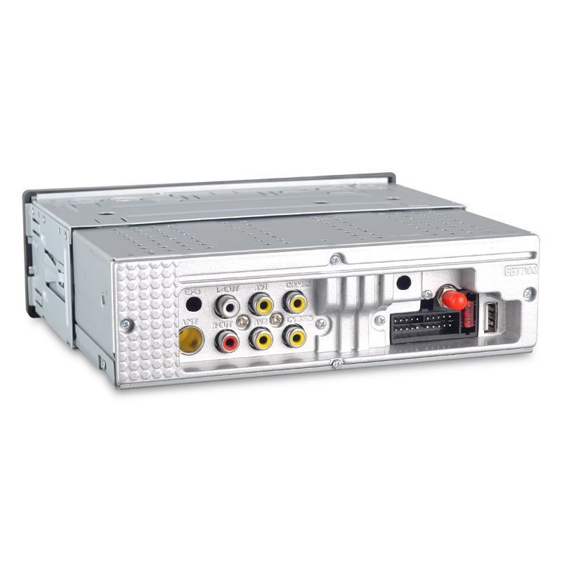 Car audio stereo system on a white background