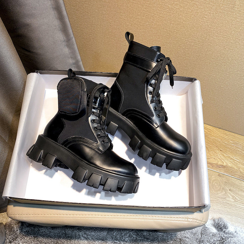 Martin Boots Trifle Thick-soled Retro British Fan Boots