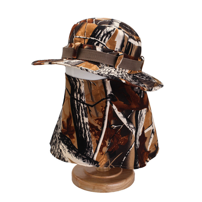 Spring And Summer Windproof Sunshade Outdoor Leisure Hat Breathable Sandal Hat Sunscreen Big Edge Male And Female Hat Camouflage Hat