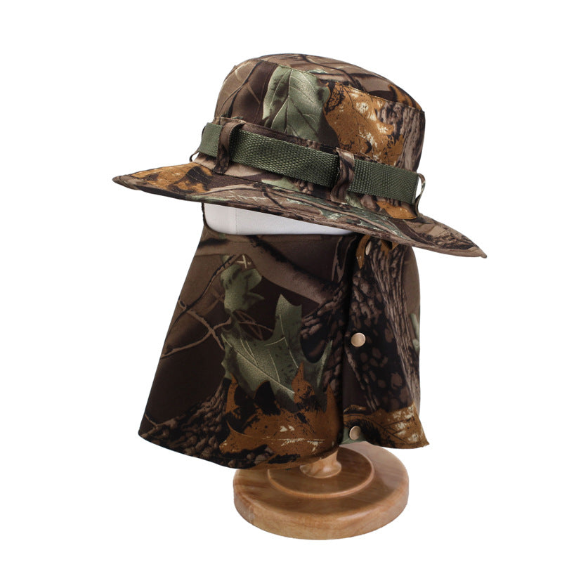 Spring And Summer Windproof Sunshade Outdoor Leisure Hat Breathable Sandal Hat Sunscreen Big Edge Male And Female Hat Camouflage Hat