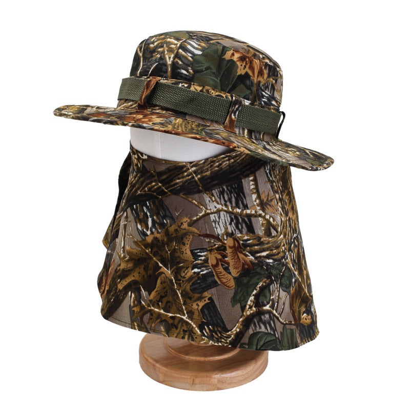 Spring And Summer Windproof Sunshade Outdoor Leisure Hat Breathable Sandal Hat Sunscreen Big Edge Male And Female Hat Camouflage Hat