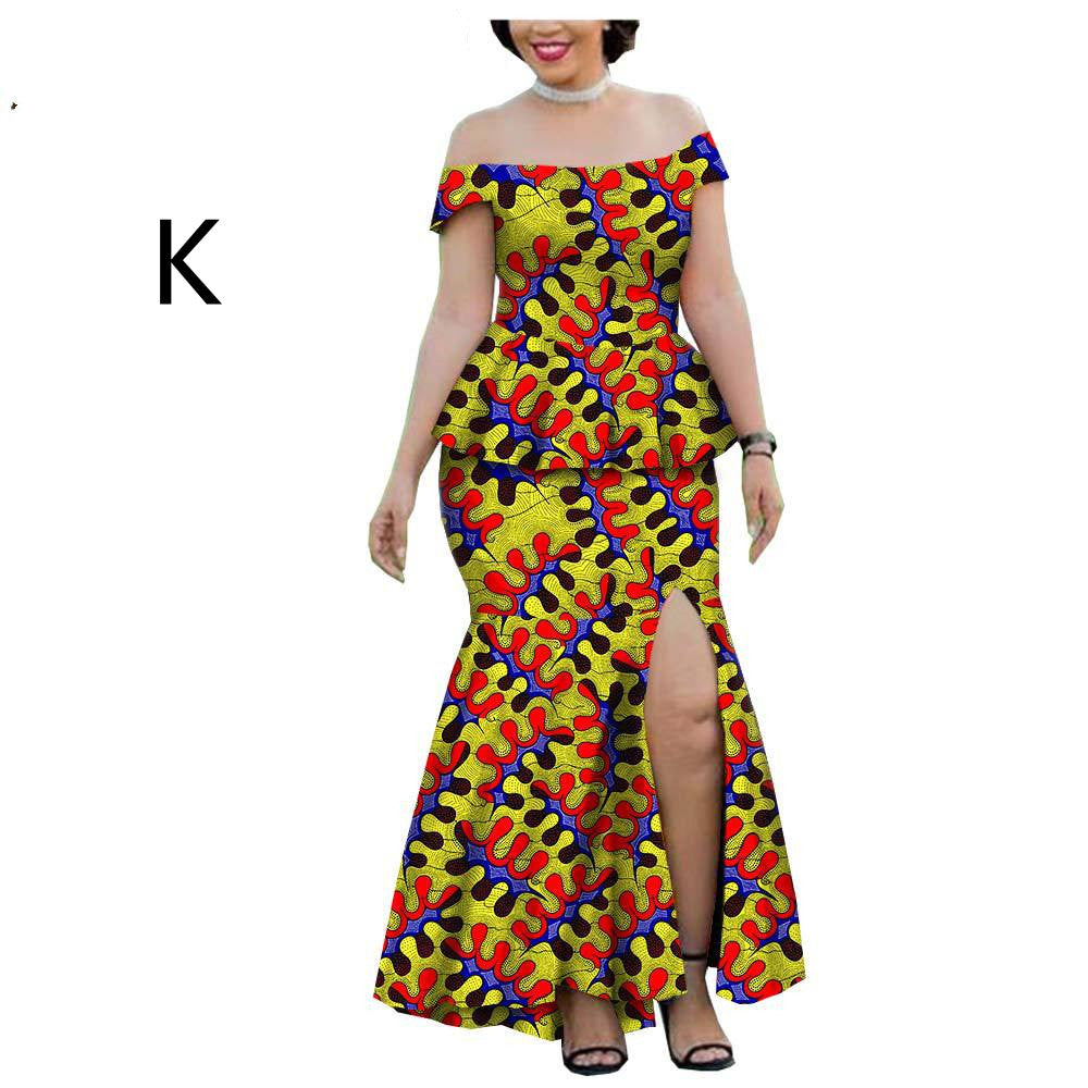 New Style Hot-Selling African Ethnic Printing Batik Cotton Plus Size Fashion Casual Suit