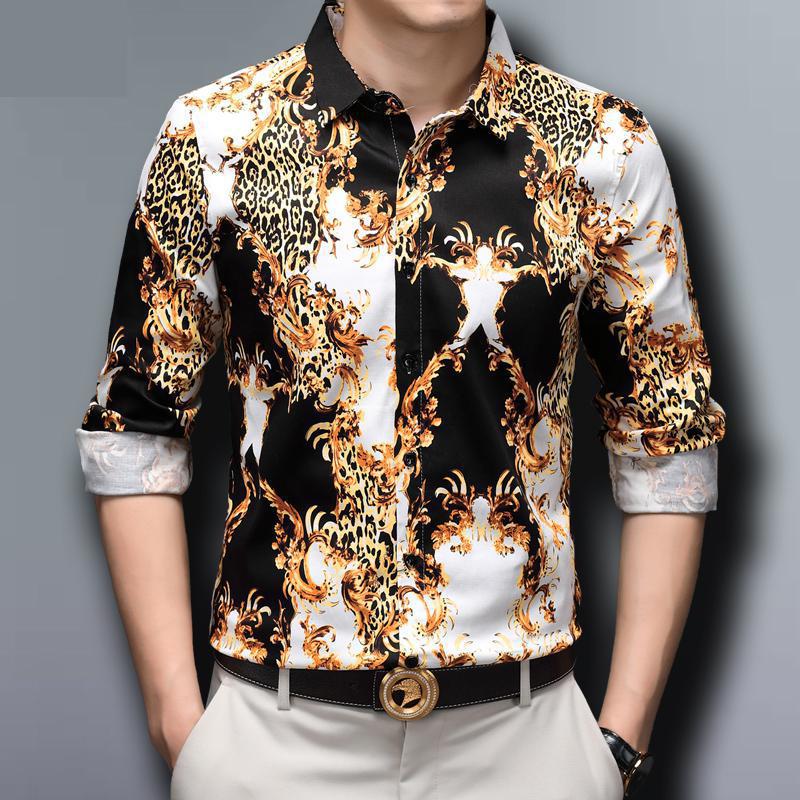 Chinese style floral shirt