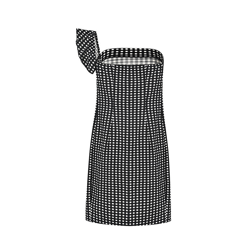 Off-the-shoulder hip dress