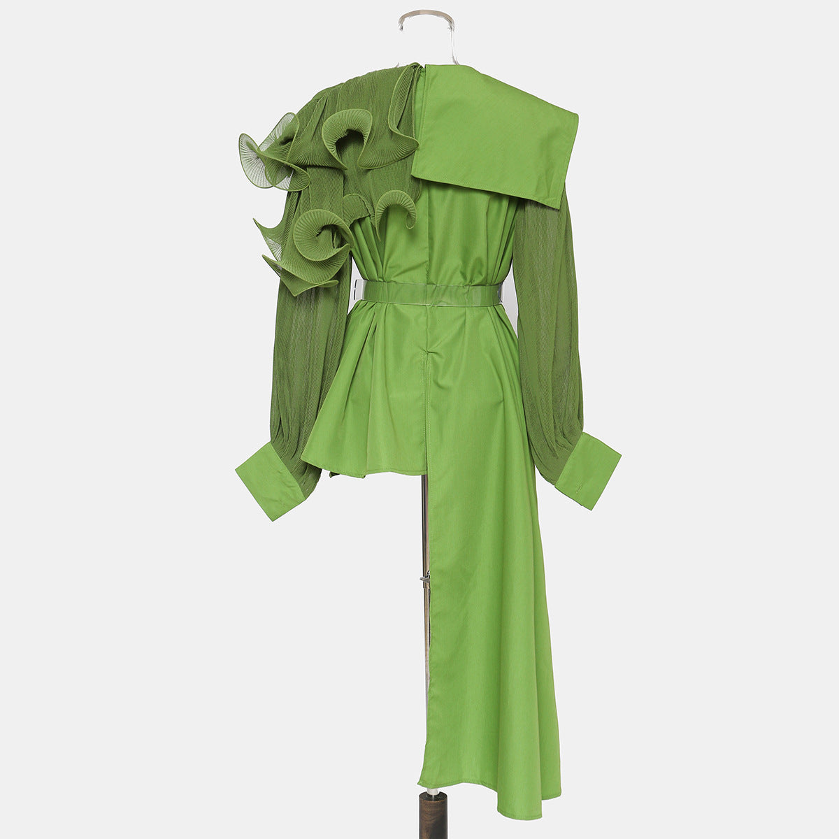 Pleated shirt skirt