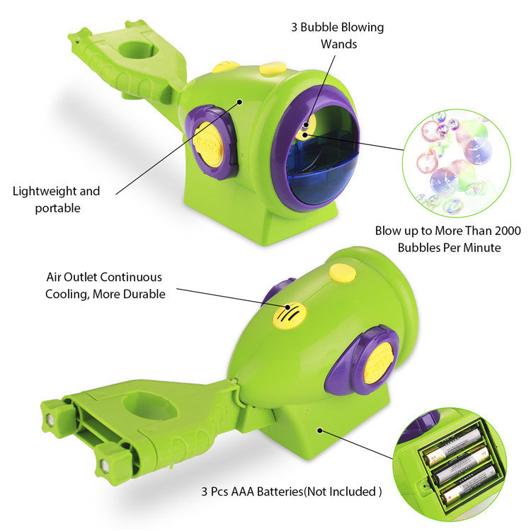 Electric bubble machine