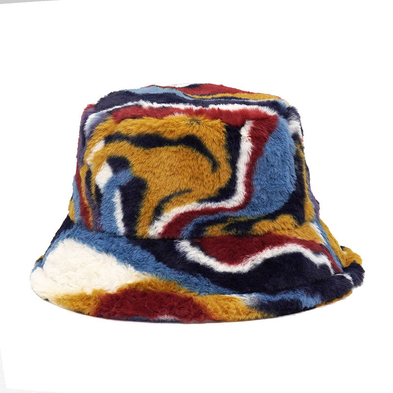 Plush Fisherman Hat Sun Shade Thickening Warm Hat For Men And Women