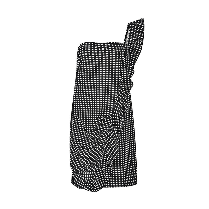 Off-the-shoulder hip dress