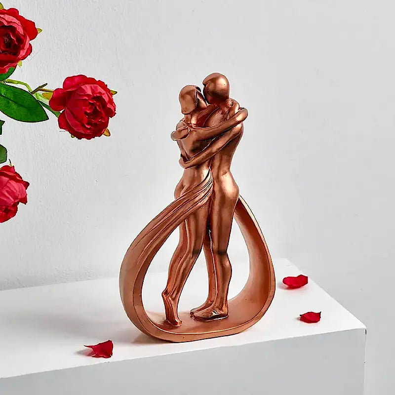 Amour Duet Sculpture | Couple Statue of Love & Unity