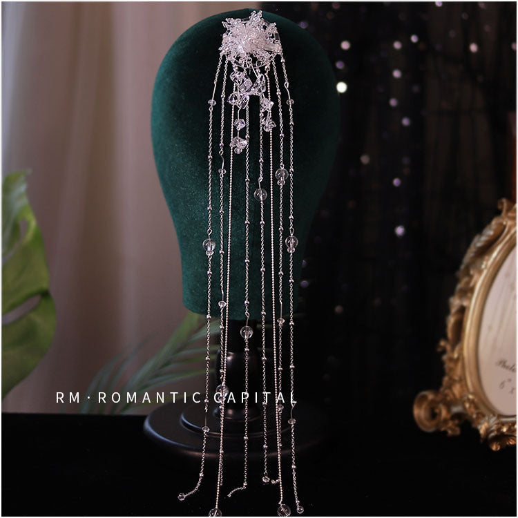 Niche High-grade Extra Long Tassel Hair Accessories For Women