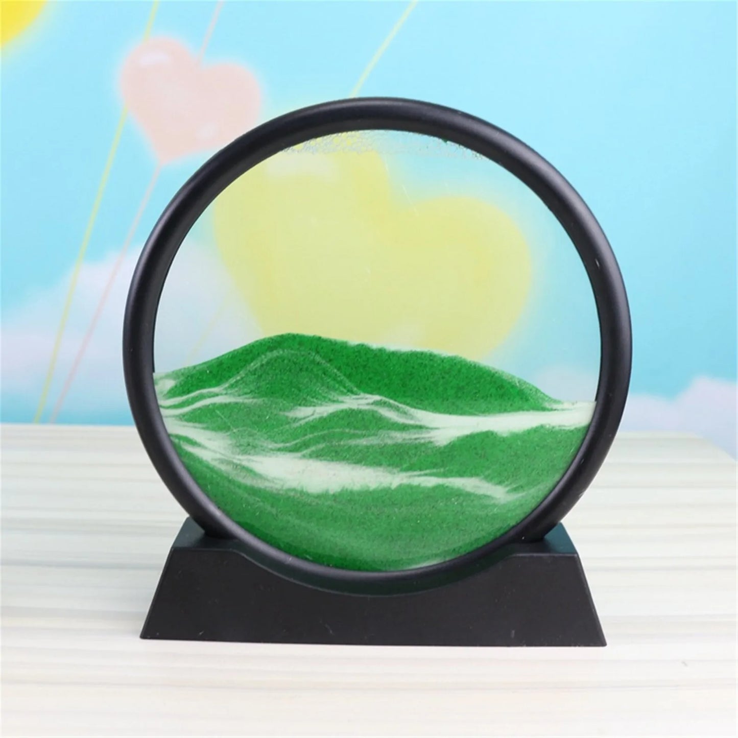 3D Kinetic Quicksand Art Sculpture - Hourglass Decor