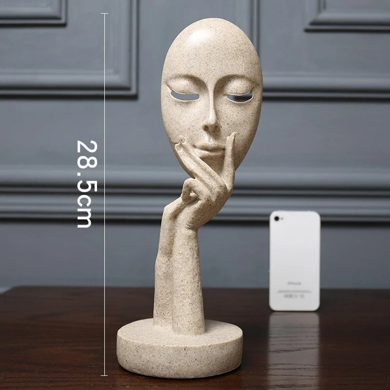 3D Abstract Resin Sculpture Set for Tabletop Decor