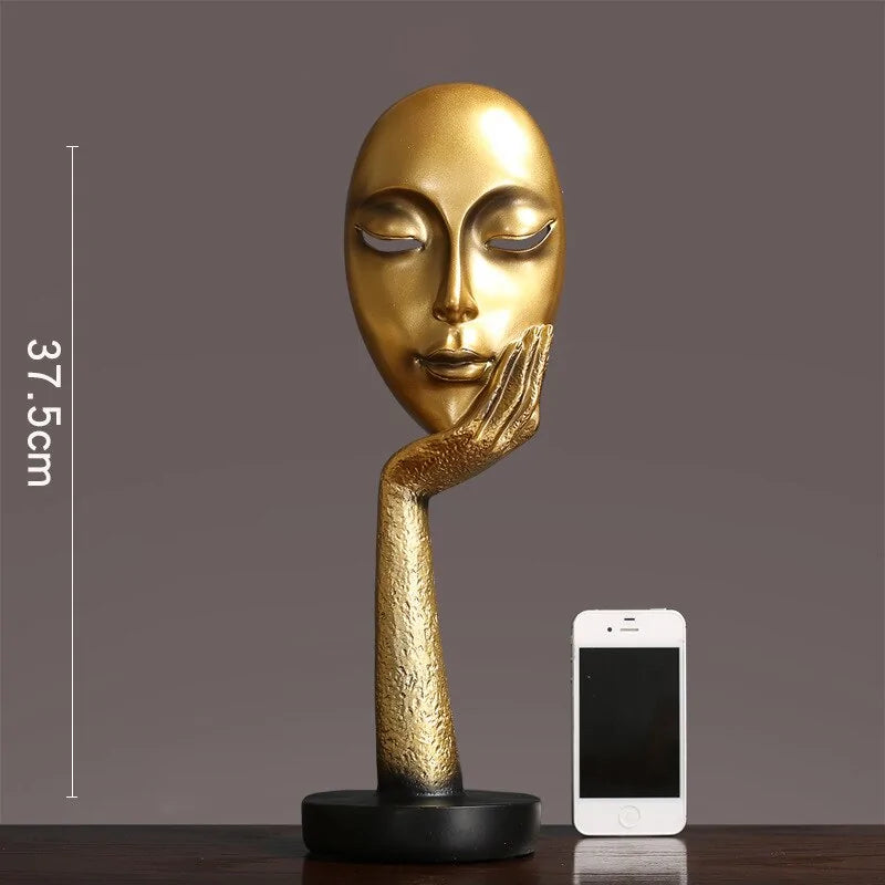 3D Abstract Resin Sculpture Set for Tabletop Decor