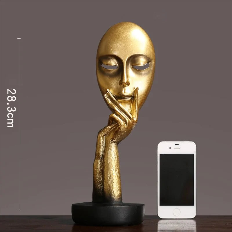 3D Abstract Resin Sculpture Set for Tabletop Decor
