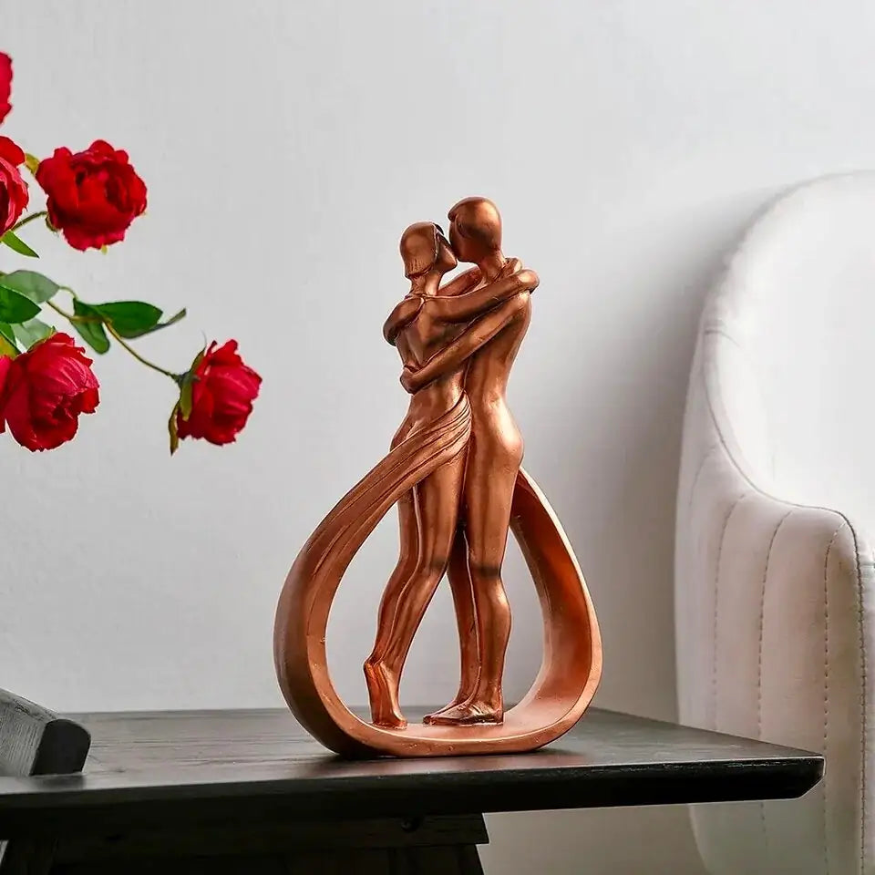 Amour Duet Sculpture | Couple Statue of Love & Unity