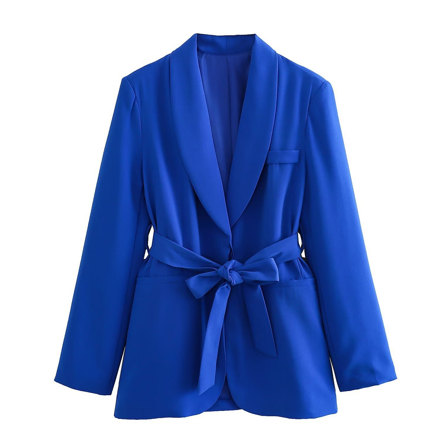 Women's Clothing With Belt Casual Suit Jacket Pants
