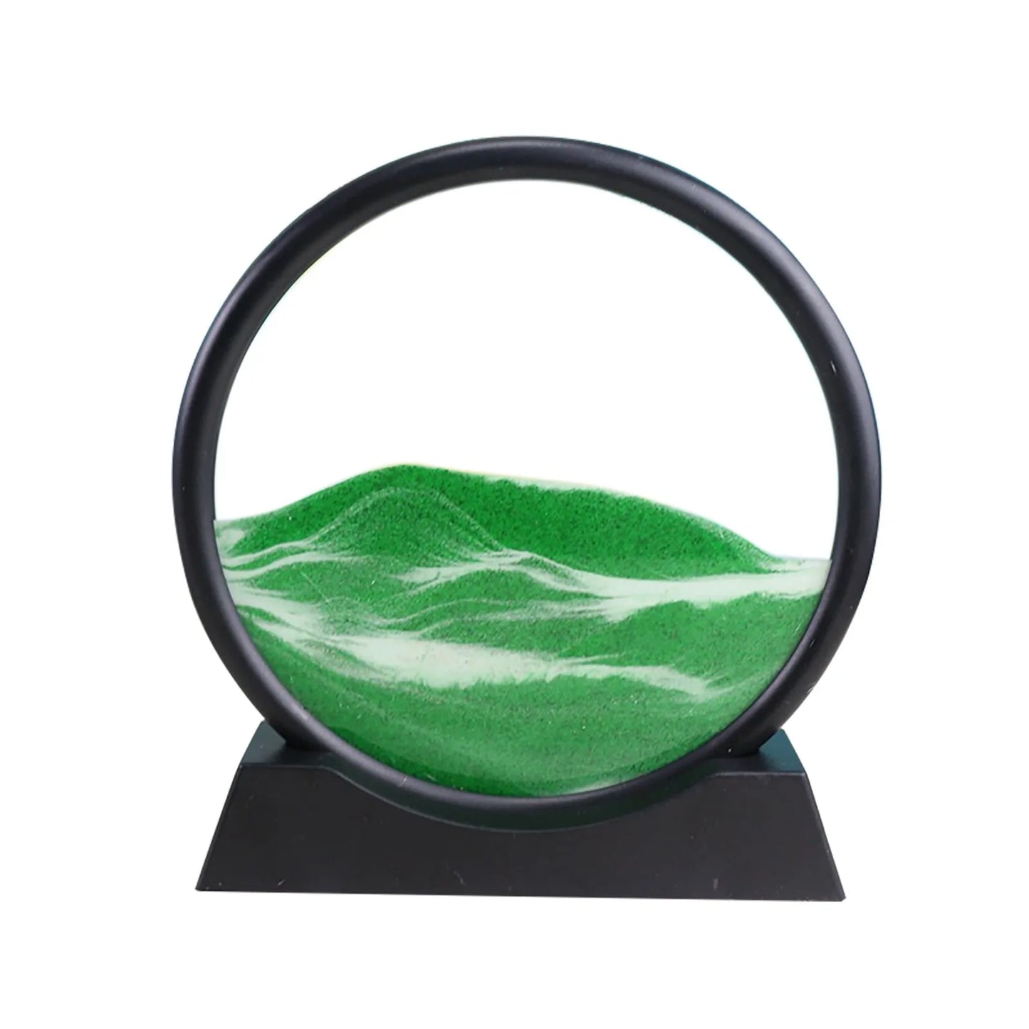 3D Kinetic Quicksand Art Sculpture - Hourglass Decor