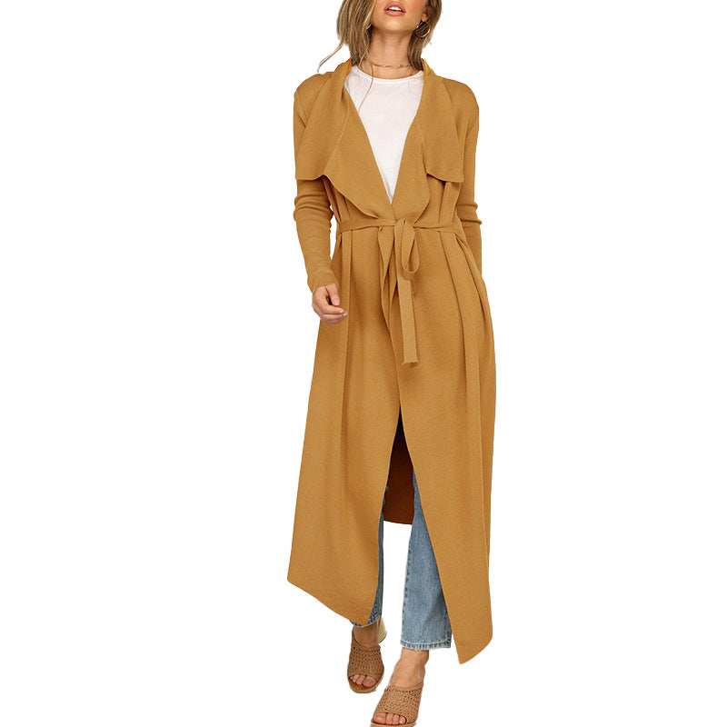 Trendy Coat Windbreaker Women's Lace Lapel Women's Clothing