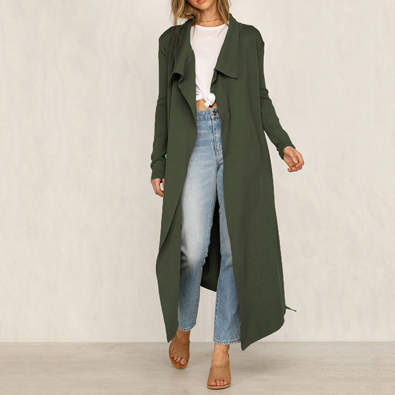 Trendy Coat Windbreaker Women's Lace Lapel Women's Clothing