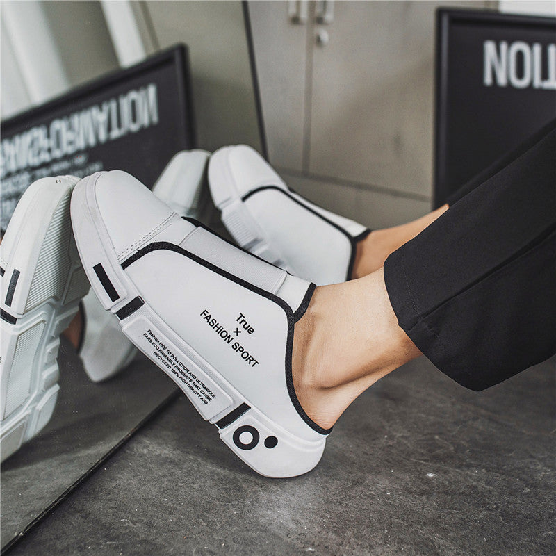 PU Slip-on Lazy Shoes Without Heels