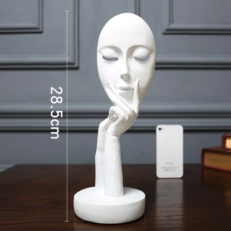 3D Abstract Resin Sculpture Set for Tabletop Decor