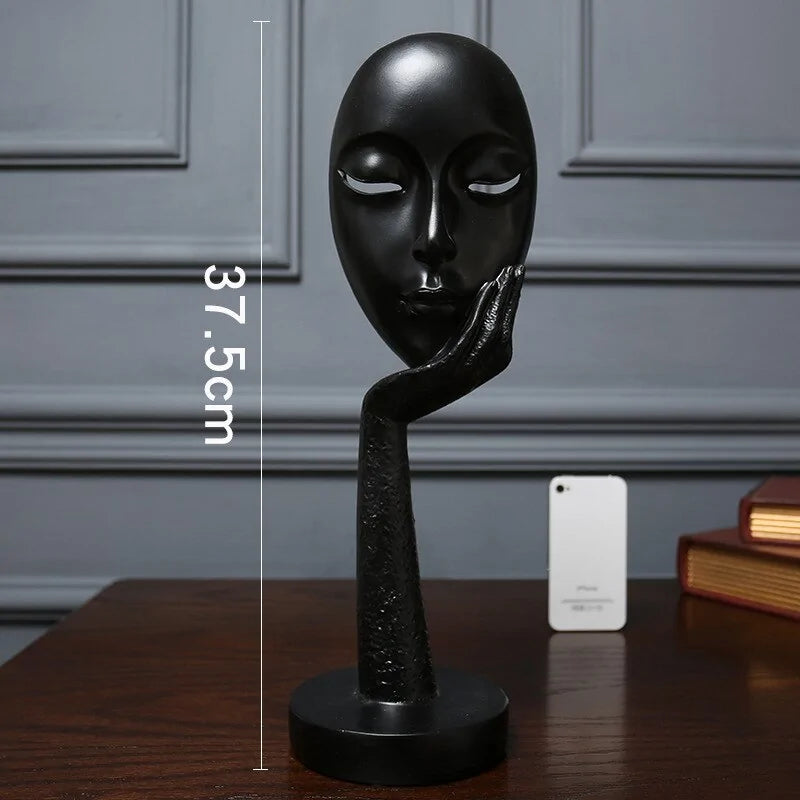 3D Abstract Resin Sculpture Set for Tabletop Decor
