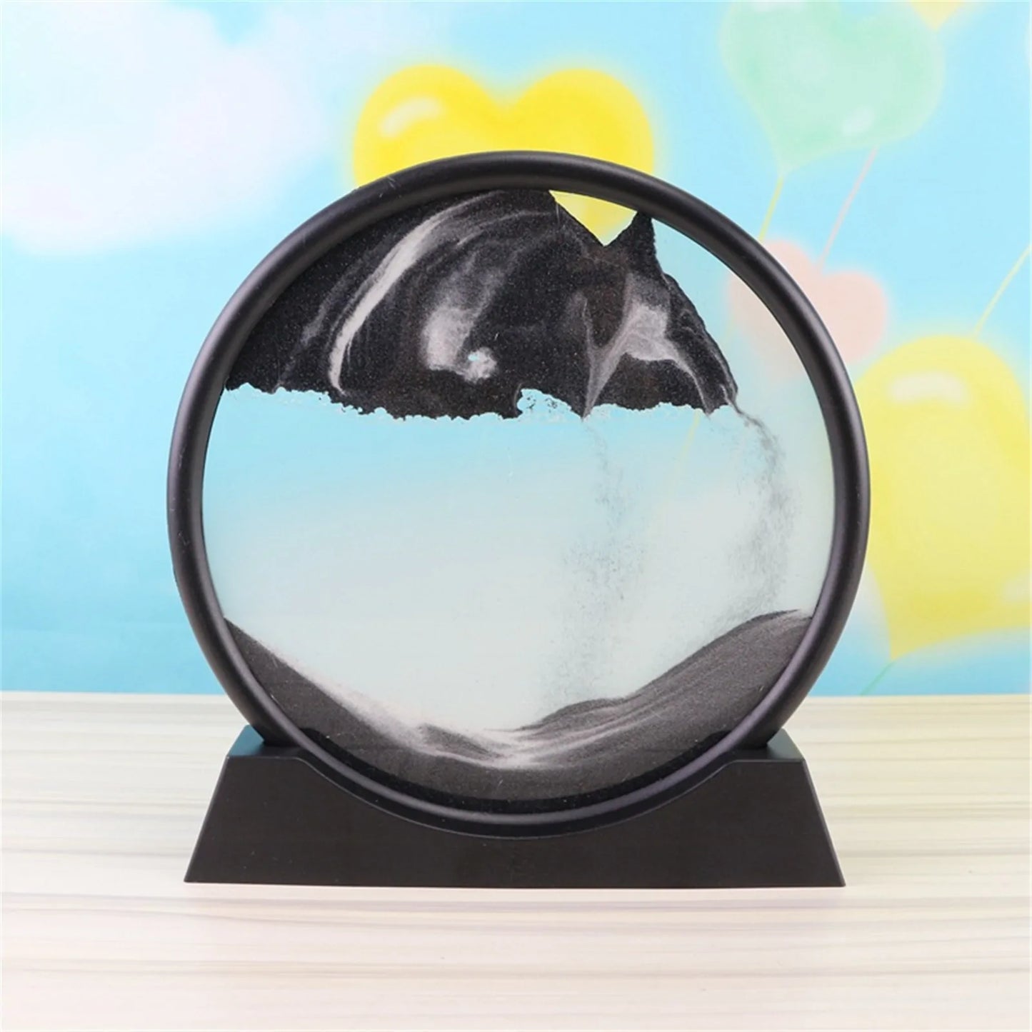 3D Kinetic Quicksand Art Sculpture - Hourglass Decor