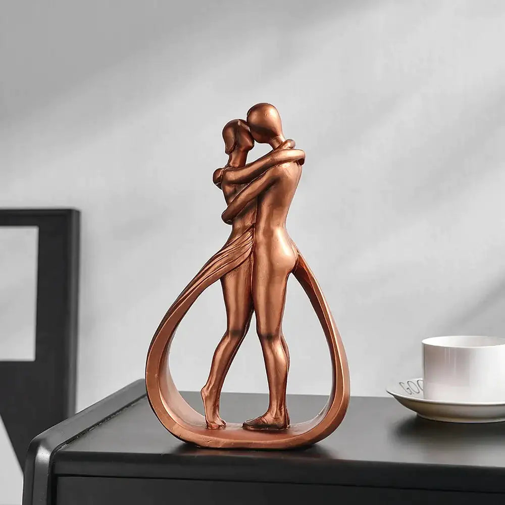 Amour Duet Sculpture | Couple Statue of Love & Unity