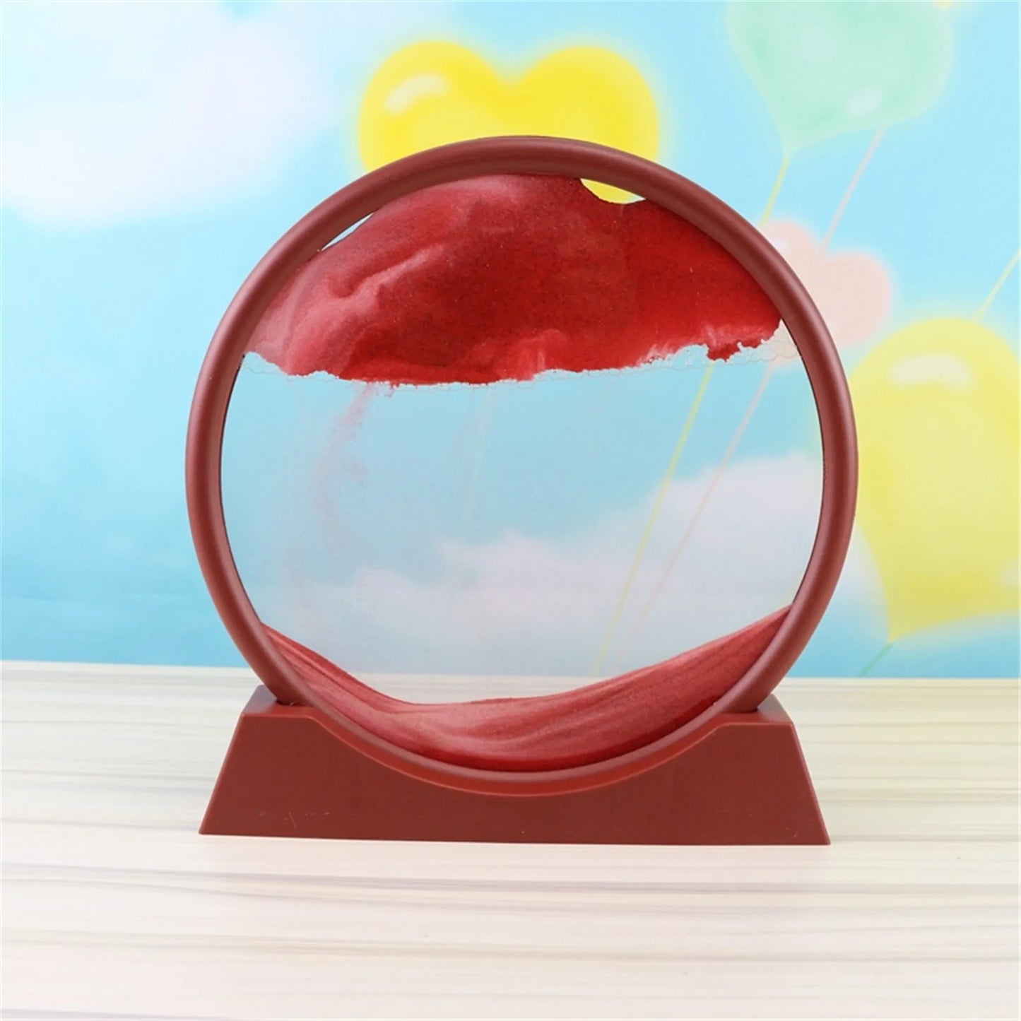 3D Kinetic Quicksand Art Sculpture - Hourglass Decor
