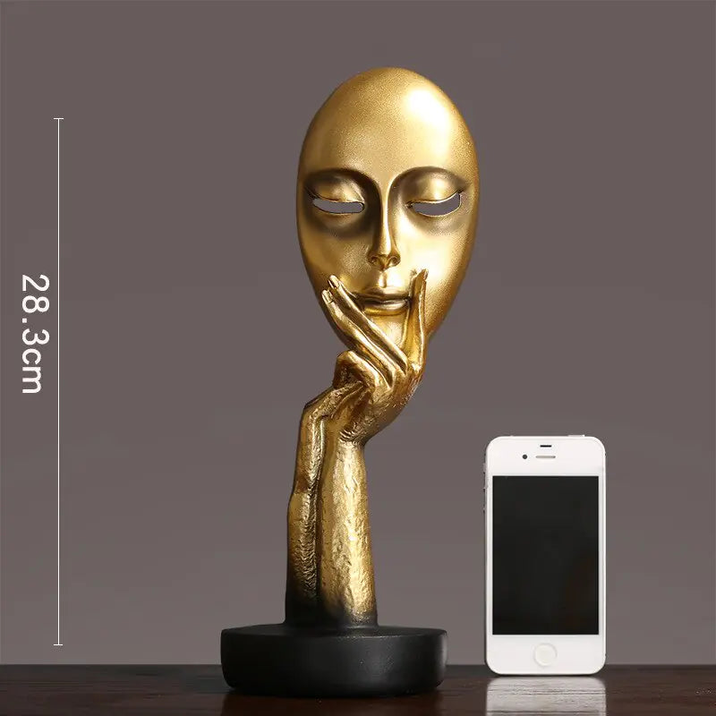 3D Abstract Resin Sculpture Set for Tabletop Decor