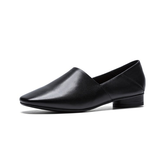 Women\'s Shoes Flat Sole Square Head Deep Mouth Single Shoes