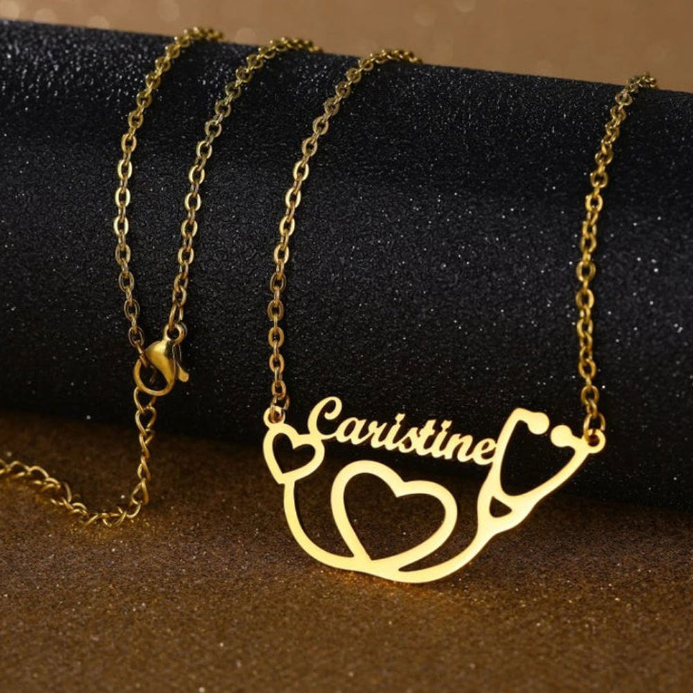Personality Stethoscope Name Necklace Jewelry Stainless Steel