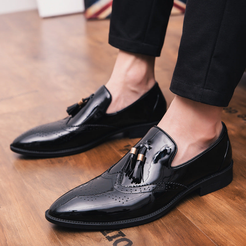 Men's casual and breathable block shoes