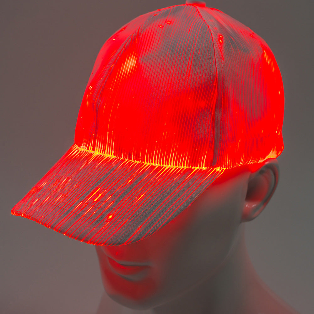 led fiber optic hat