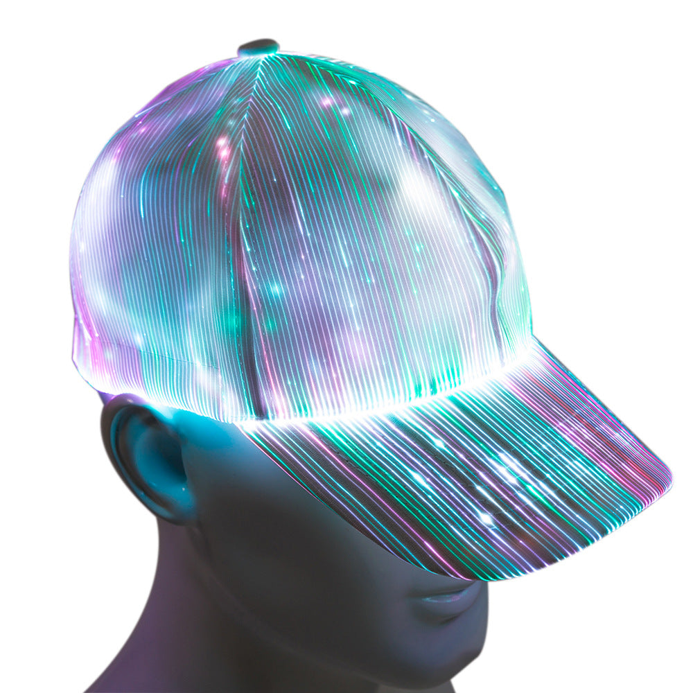 led fiber optic hat