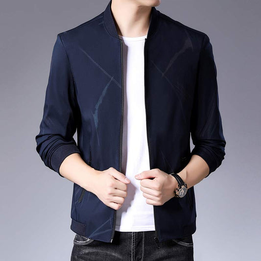 Men's standing-collar jacket