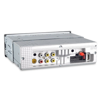 Car audio stereo system on a white background