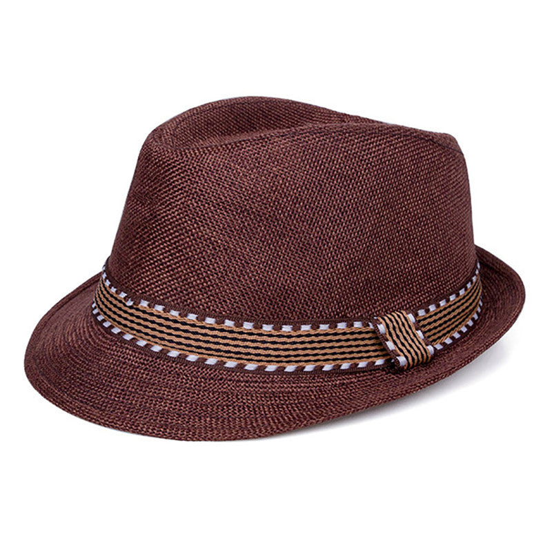 Hat Men's Sun Hat Spring And Summer Casual Fashion Jazz Hat Top Hat Outdoor Outing Beach Hat Gentleman Hat