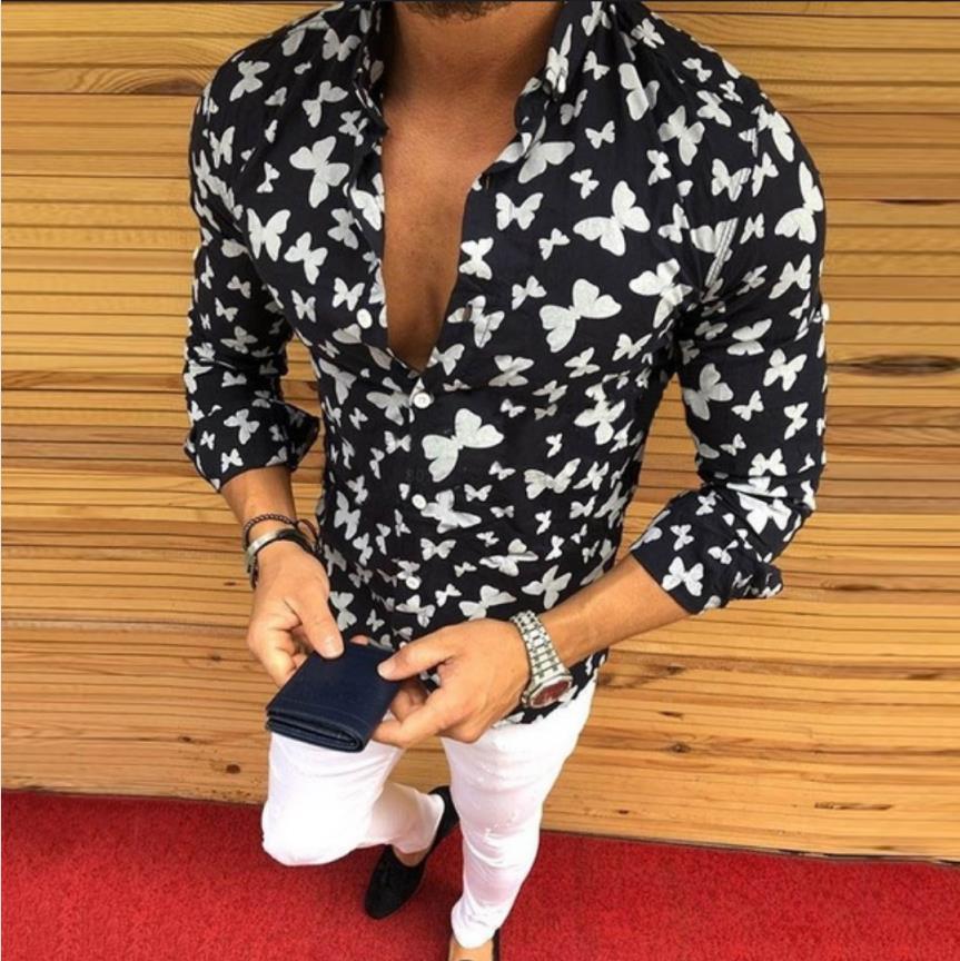 Butterfly print shirt