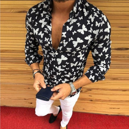 Butterfly print shirt