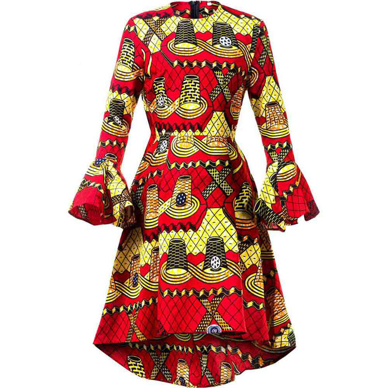 African Clothing Fashion Print Dress