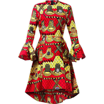 African Clothing Fashion Print Dress