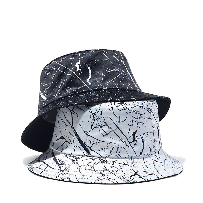 Graffiti Print Fisherman Hat Hip-Hop Disc Hat