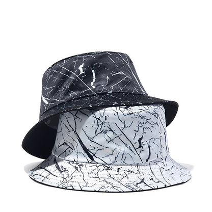 Graffiti Print Fisherman Hat Hip-Hop Disc Hat