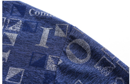 Gedrukte T-hemp Mans Langmou Onderhemp