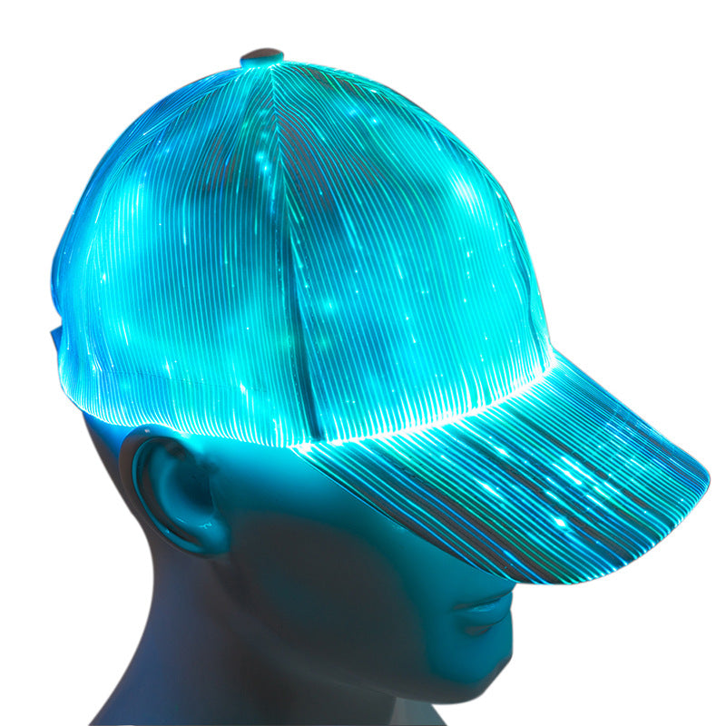 led fiber optic hat