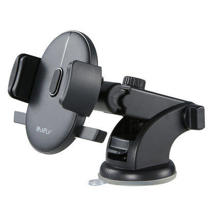 Car phone holder with two suction cups on a white background