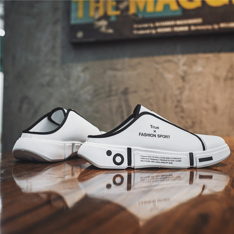 PU Slip-on Lazy Shoes Without Heels