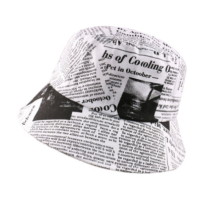 Men And Women Do Old Newspaper Pattern Printing Sun Hat